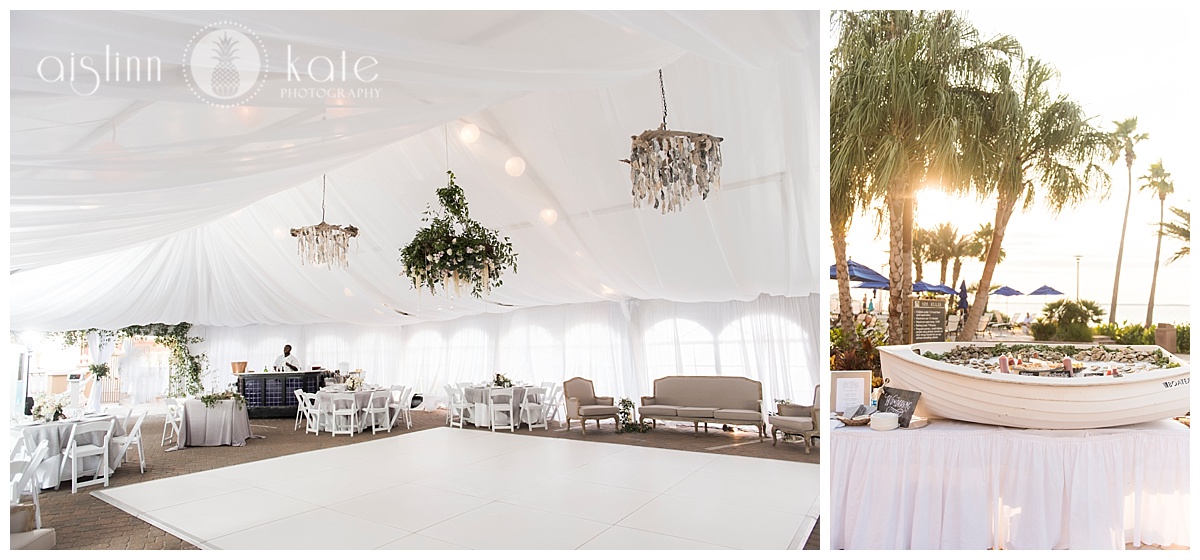   Portofino Island Resort  | Tented Reception Site |  Caroline + Joiner  