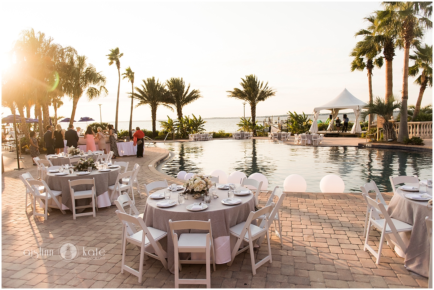   Portofino Island Resort  | Lower Pool Deck |  Caroline + Sam  