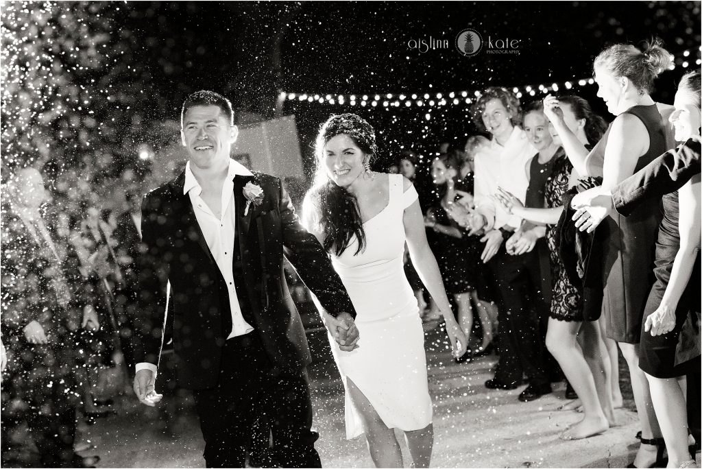  Private Estate | Confetti Grand Exit |  Nikki + John  