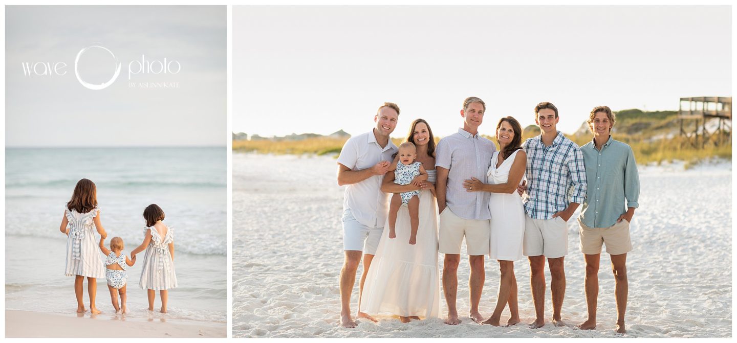 family-photo-holding-hands-on-beach-30A-florida