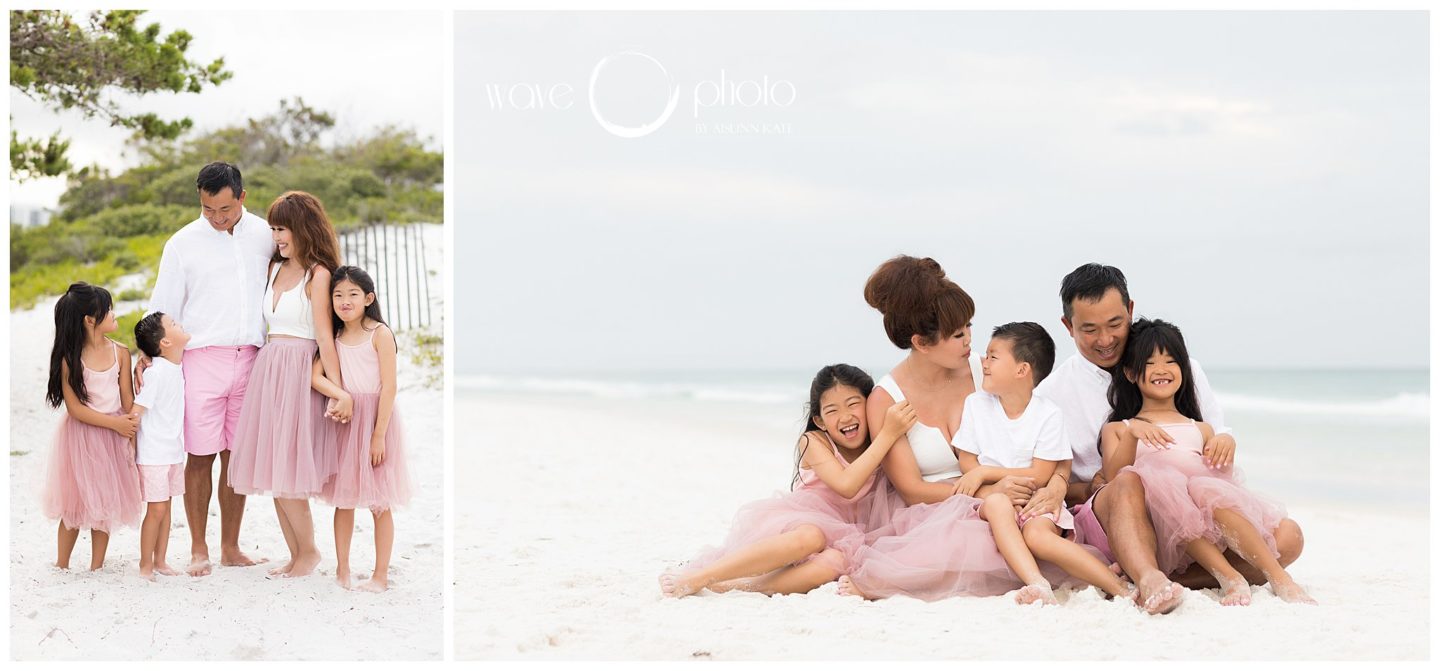 family-smiling-on-beach-destin-florida