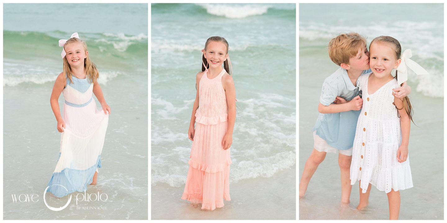 little-kids-smiling-on-beach-in-water-destin-florida