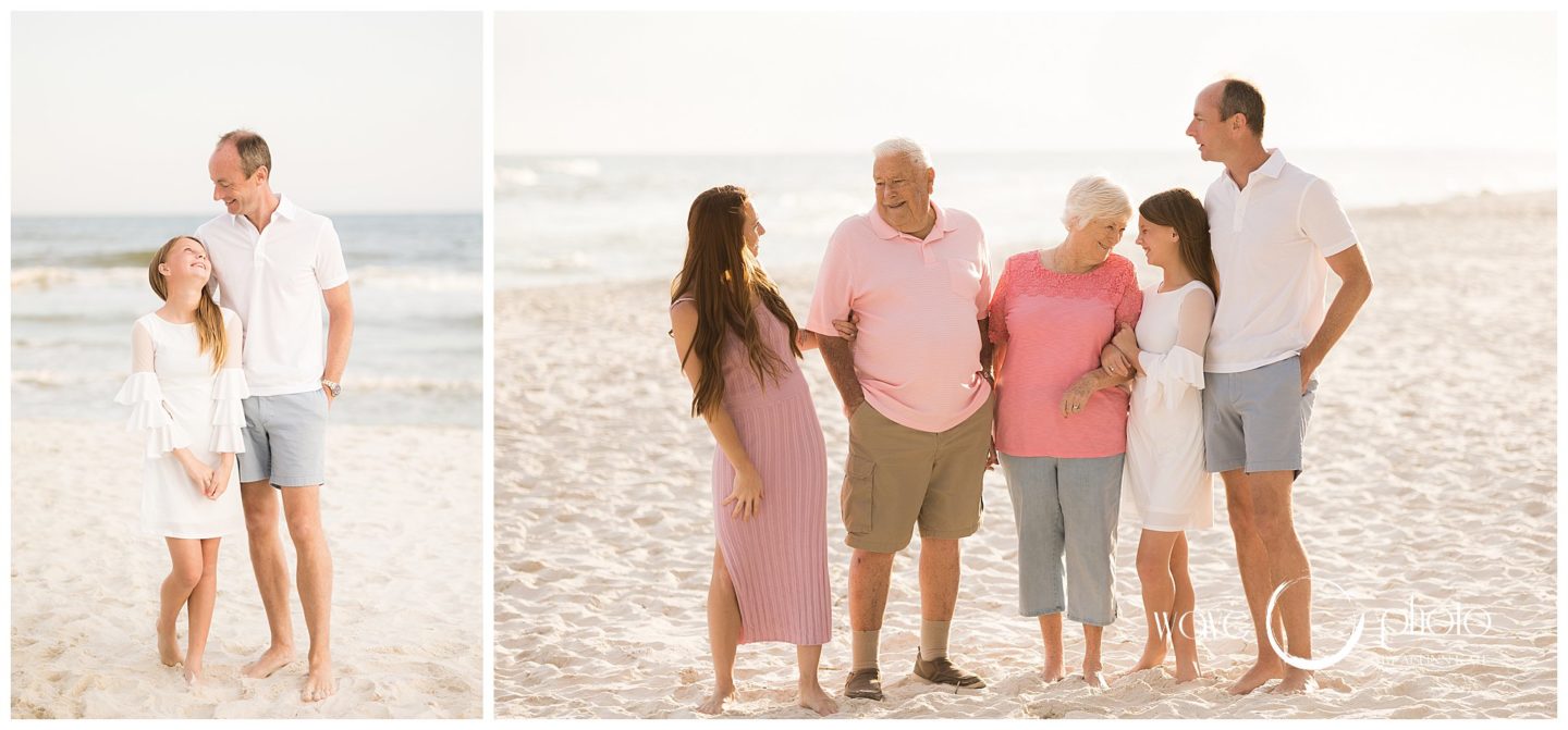 family-smiling-with-grandparents-orange-beach-gulf-shores-beach-florida