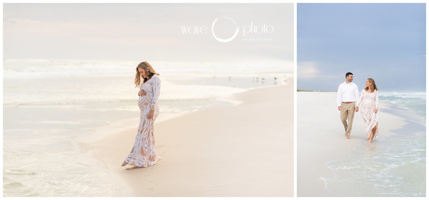 maternity-couple-holding-hands-on-beach-pensacola-beach-florida
