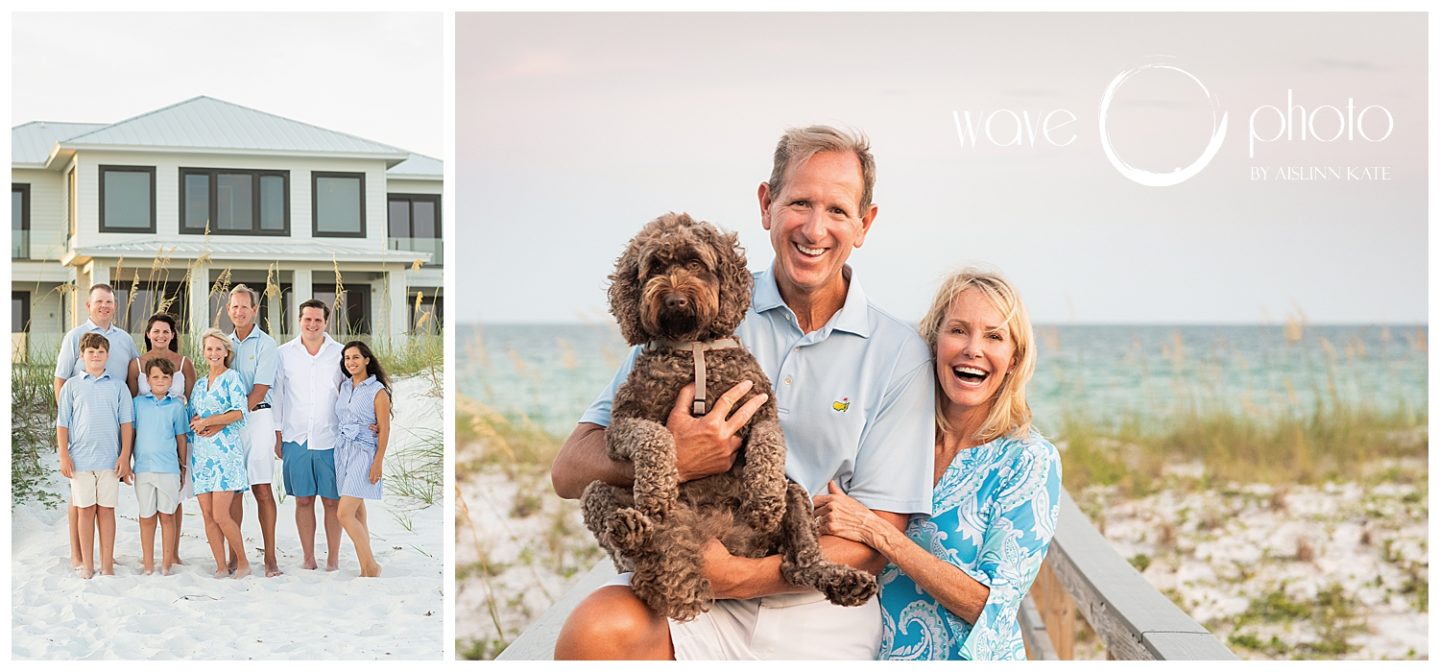 family-with-dog-on-beach-pensacola-beach-florida